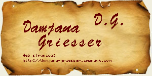 Damjana Griesser vizit kartica
